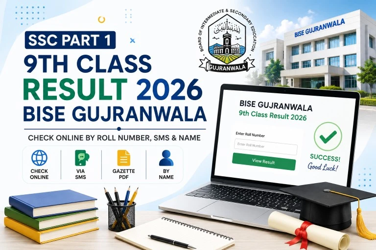 SSC Part 1 9th Class Result 2026 BISE Gujranwala