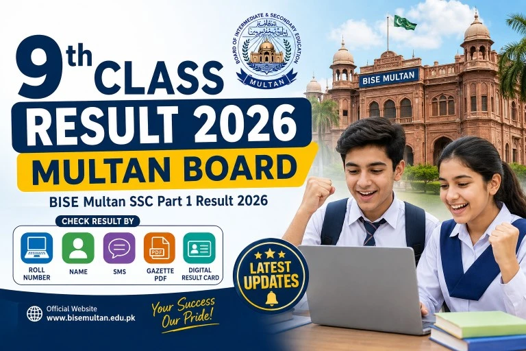 9th Class Result 2026 Multan Board