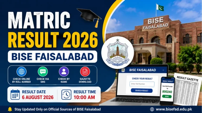 Matric Result 2026 BISE Faisalabad