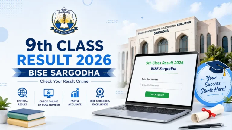 9th Class Result 2026 BISE Sargodha